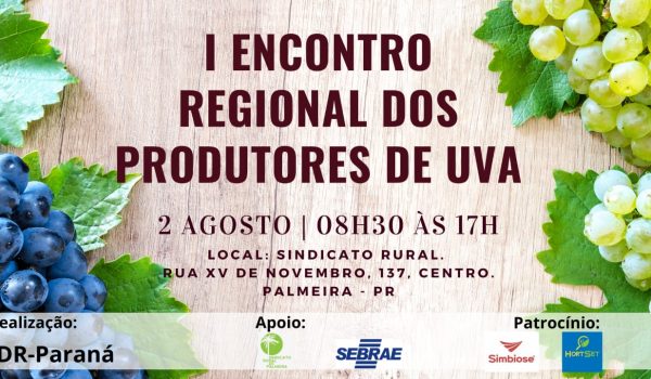 1º Encontro Regional dos Produtores de Uva acontece nesta terça-feira (02)