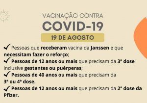 Município realiza vacinação contra Covid-19 nesta sexta-feira (19)