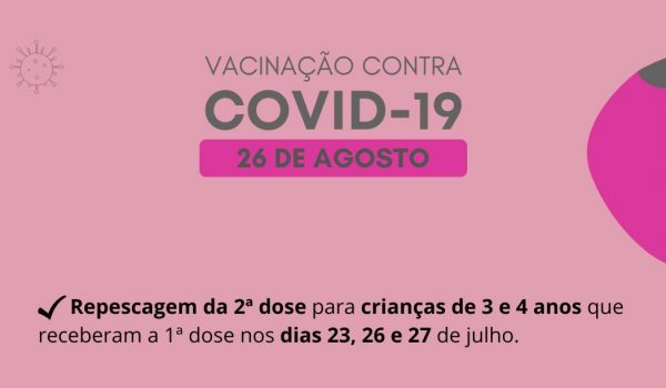 Repescagem de segunda dose continua nesta tarde; saiba quem pode receber a vacina