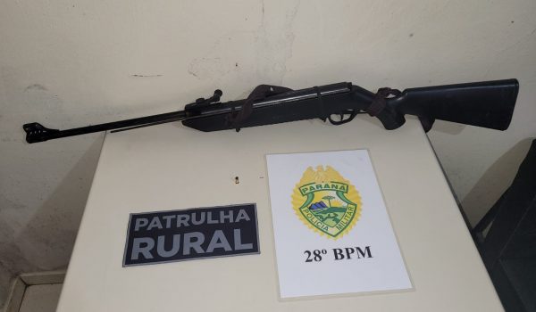 Polícia Militar atende denúncia de ameaça em Vieiras e espingarda é apreendida