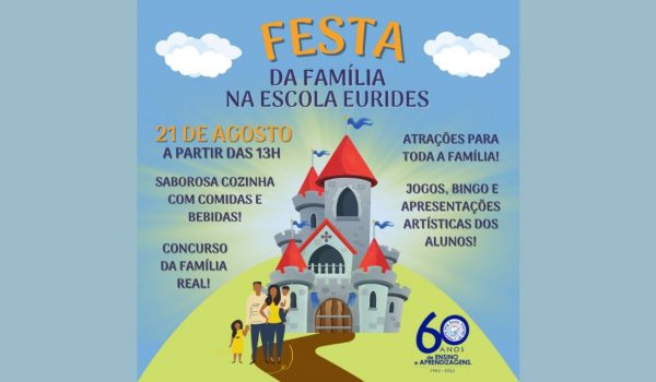 Escola Municipal Eurides celebra 60 anos de história com “Festa da Família”