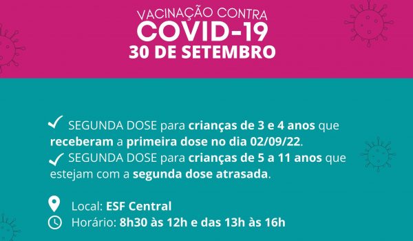 Aplicação de segunda dose da vacina contra Covid-19 acontece nesta sexta (30); confira os grupos