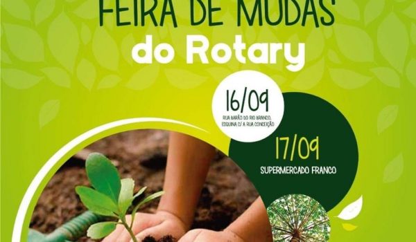 Rotary realizará venda de mudas frutÍferas e ornamentais nos dias 16 e 17 de setembro