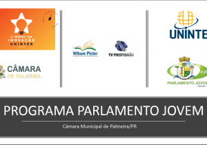Parlamento Jovem, da Câmara Municipal de Palmeira, é finalista no prêmio top inovação
