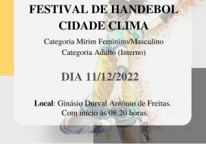 Prefeitura promove Festival Cidade Clima de Handebol amanhã (11)