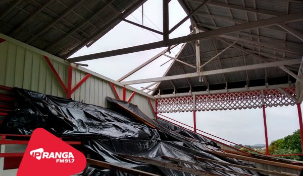 Arquibancada centenária do Ypiranga foi danificada com o temporal