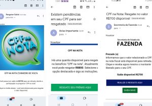 Secretaria da Fazenda alerta para falsos e-mails sobre supostos saldos do Nota Paraná