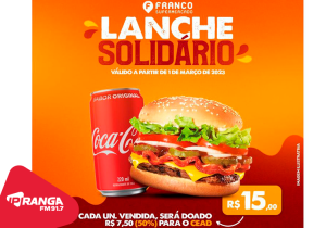 Lanche Solidário do Franco já está disponível no valor de R$ 15,00