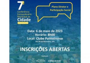 Município oferece transporte para participação na 7ª Conferência Extraordinária Municipal da Cidade de Palmeira