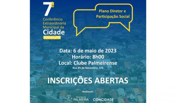 Município oferece transporte para participação na 7ª Conferência Extraordinária Municipal da Cidade de Palmeira