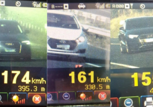 Flagrantes de excesso de velocidade revelam 130 motoristas trafegando a mais de 150 quilômetros por hora nas rodovias do Paraná