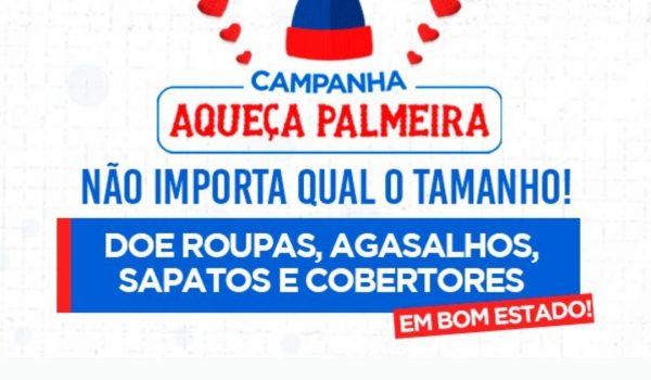 Saiba como contribuir com a campanha 'Aqueça Palmeira'