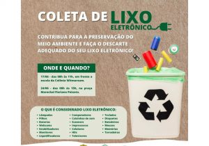 Campanha de coleta de lixo eletrônico acontece em Palmeira neste mês