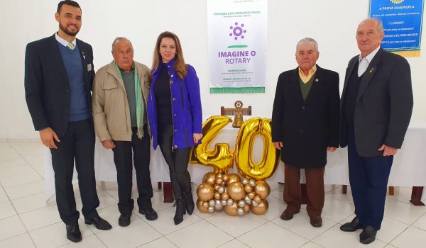 Rotary Club de Palmeira completa 40 anos nesta quinta-feira (15)