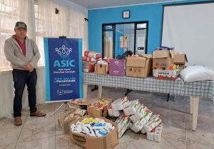 Comunidade do Rocio I faz a doação de aproximadamente 450 quilos de alimentos para ASIC