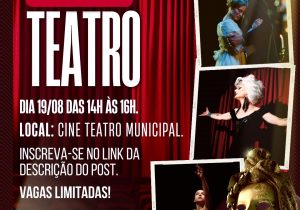 Prefeitura Municipal de Palmeira anuncia Oficina de Teatro aberta ao público