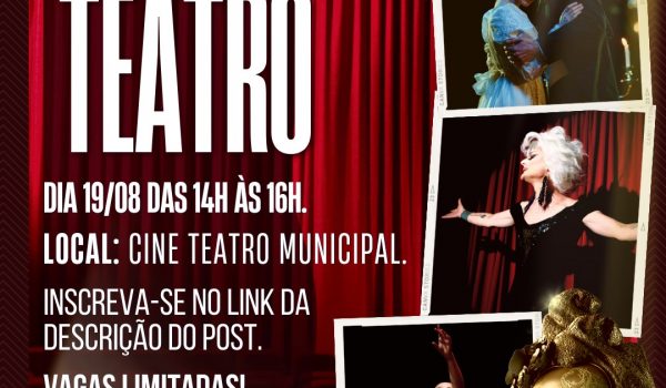 Prefeitura Municipal de Palmeira anuncia Oficina de Teatro aberta ao público