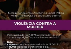 Debate e Exposição sobre Violência Contra a Mulher acontecem nesta semana