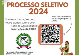 Abertas as inscrições para processo seletivo 2024 do Colégio Agrícola