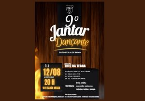 9º Jantar Dançante da Comunidade de Pinheiral de Baixo acontecerá em 12 de agosto