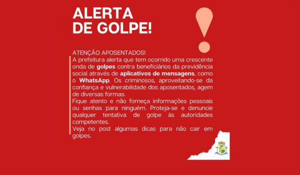 Prefeitura Municipal de Palmeira alerta aposentados sobre golpes e oferece dicas de segurança