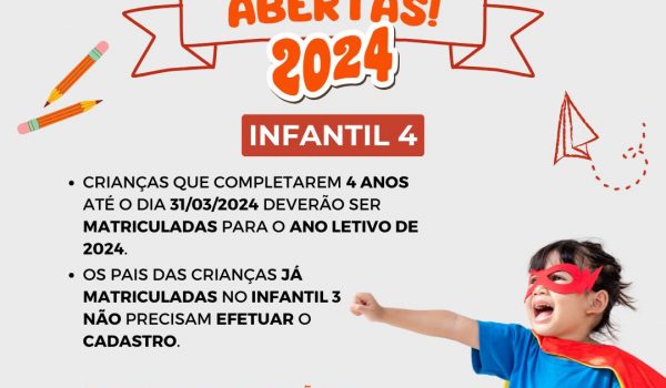 Prefeitura convoca pais que precisam fazer matrículas na rede municipal de ensino