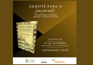 Laçamento do 'Inventário Literário - Poesias, Crônicas e Contos' acontece na quarta-feira (20)