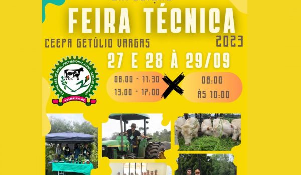 Começa na quarta-feira (27) a Exposição Feira Técnica do Colégio Agrícola