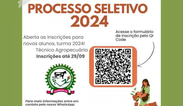 Colégio Agrícola de Palmeira abriu inscrições para o curso de Técnico em Agropecuária