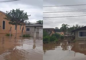 Departamento de Saúde orienta moradores de Porto Amazonas sobre entulhos decorrentes da enchente