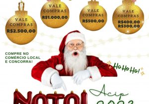 Campanha de Natal da Acip terá mais de R$ 20 mil em prêmios