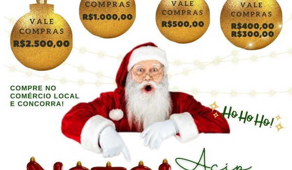 Campanha de Natal da Acip terá mais de R$ 20 mil em prêmios