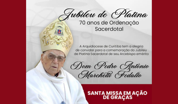 Missa em Ação de Graças pelos 70 anos de sacerdócio de Dom Fedalto acontece no próximo dia 6