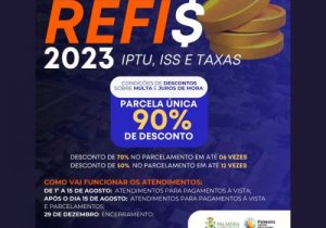 'REFIS 2023' para regularização de débitos fiscais encerra em 29 de novembro