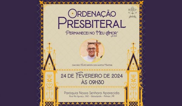 Preparativos para a Ordenação Presbiteral: Diácono Felipe Batista compartilha detalhes e expectativas