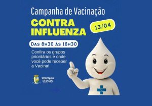 Dia D de mobilização contra a gripe acontece neste sábado (13) em Palmeira