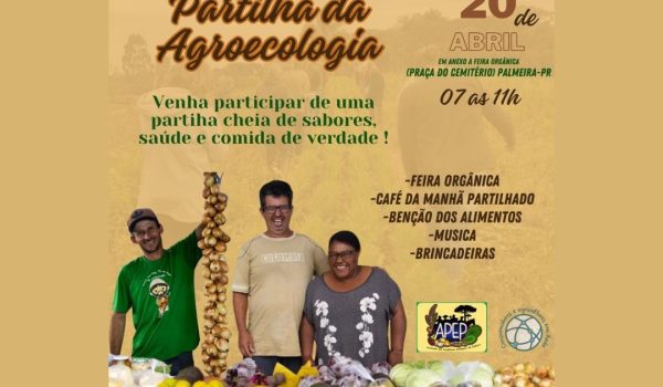 Grupo São Franscisco realiza mais uma edição da Partilha da Agroecologia no sábado (20)
