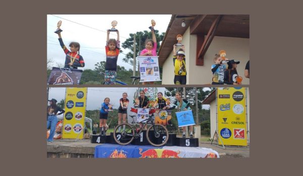 Ciclistas de Porto Amazonas vencem prova em Paulo Frontin