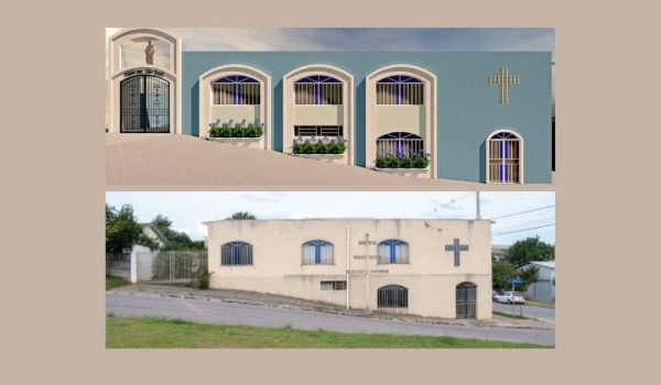 Comunidade se mobiliza para atualizar fachada da Igreja São José no bairro Farajala Bacila