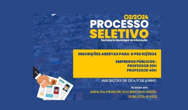 Prefeitura abre inscrições para a PSS da Secretaria de Educação