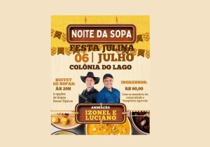 Comunidade do Lago realiza Noite da Sopa em 06 de julho