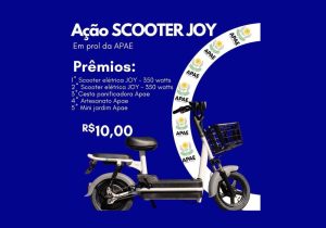 APAE de Palmeira promove campanha solidária 'Ação Scooter Joy'