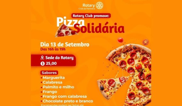 Vendas da 'Pizza Solidária' do Rotary terminam na terça-feira (10)