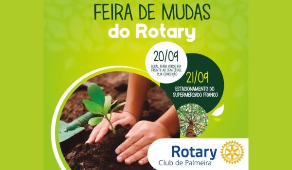 Rotary Club de Palmeira promoverá Feira de Mudas nos dias 20 e 21 de setembro