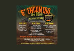 Jeep Club Palmeira Cross promove 6º Encontro Off Road neste fim de semana