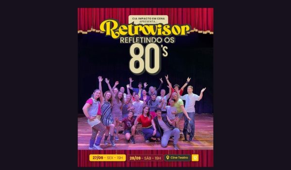 Cia Impacto em Cena convida para reviver os anos 80 com a peça 'Retrovisor' no Cine Teatro