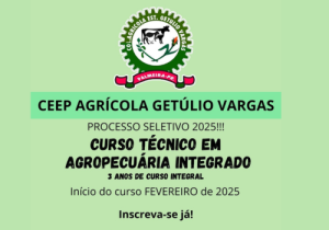 Colégio Agrícola oferece vagas remanescentes para curso Técnico em Agropecuária