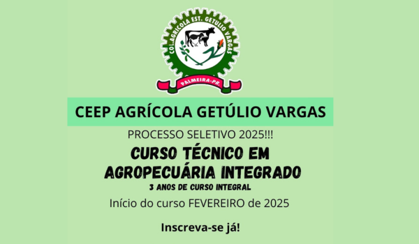 Colégio Agrícola oferece vagas remanescentes para curso Técnico em Agropecuária