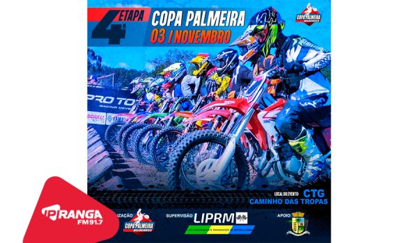 4ª Copa Palmeira de Velocross movimentará o Parque de Exposições Francisco Rutcoski neste domingo (03)