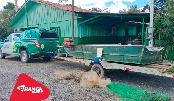 Polícia Ambiental prende dois homens em flagrante no Rio Iguaçu